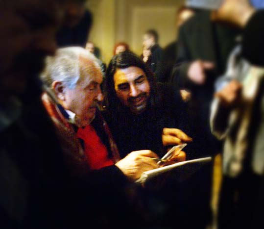 Tonino Guerra con Mario Alvarez Tonino Guerra con Mario Alvarez