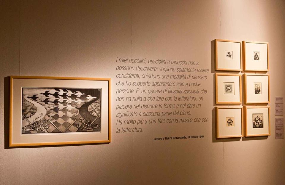 Escher, allestimento mostra