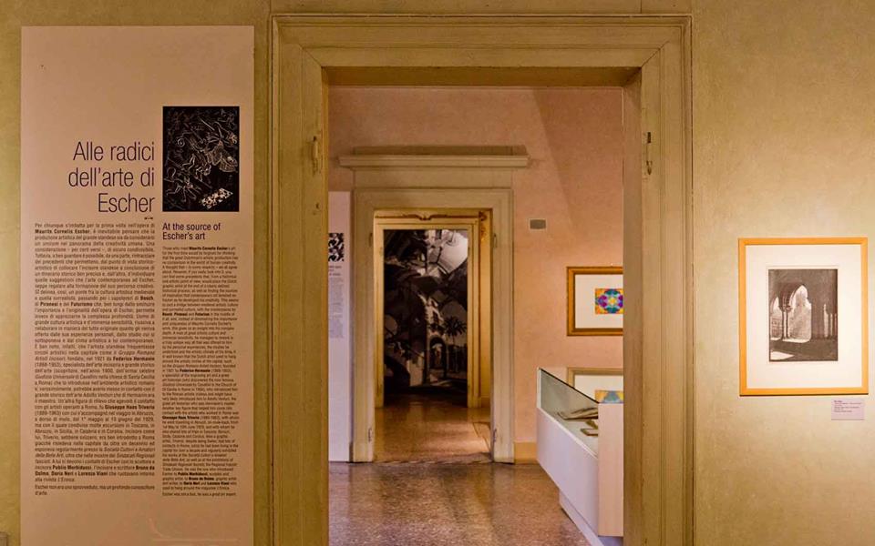 Escher, allestimento mostra