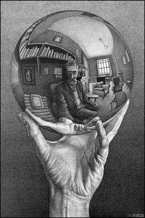 M.C. Escher - Mano con sfera riflettente